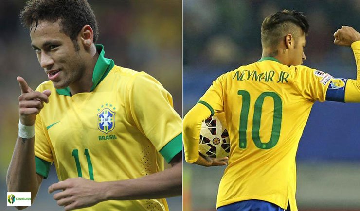 Neymar giữ vài trò thủ quân cho đội tuyển Brazil ở Copa America
