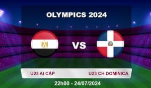Soi kèo U23 Ai Cập vs U23 CH Dominica
