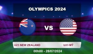 Soi kèo U23 New Zealand vs U23 Mỹ